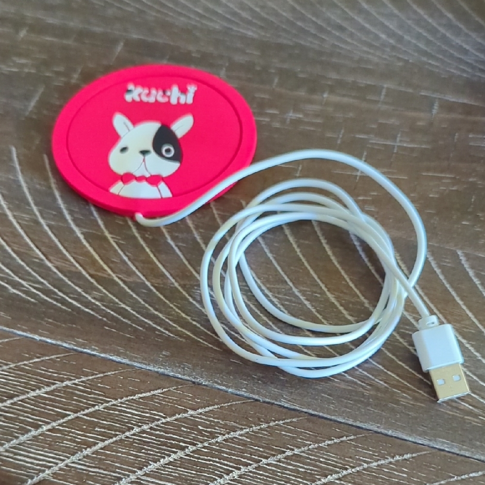 Cute Dog Design cup warmer with usb port